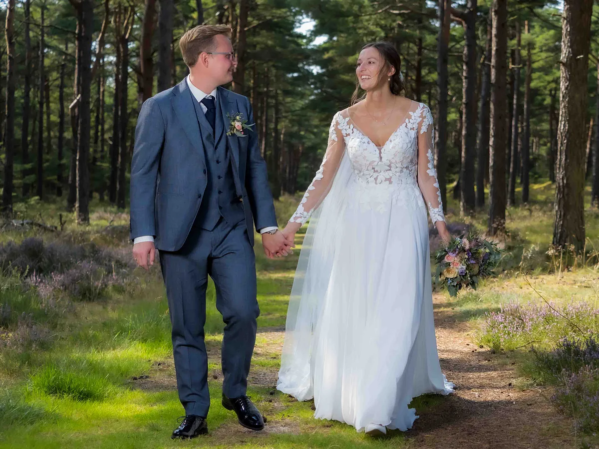 Vestjylland en smuk sommerdag i skoven ved Blåvand